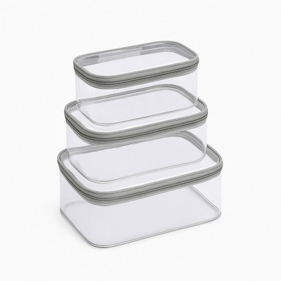 MAUFI Pouch Travel make-up jewellery Vanity Box(White)