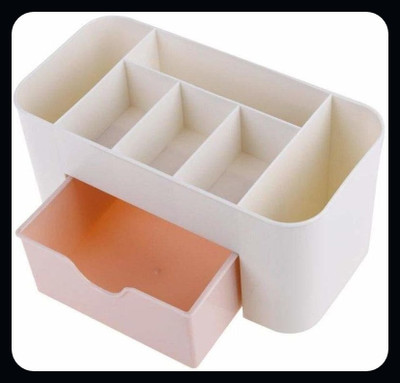 HANSHIKA ENTERPRISES New SNR new 1PCS Storage Drawers 0345 MAKE UP Vanity Box(Pink, White)