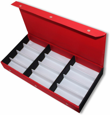 Nooks Eyewear and Sunglass Box case cover storage organizer for Men and Women in Red Color Multipurpose Vanity Box(Red)