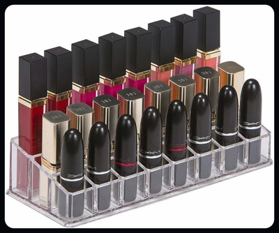 HANSHIKA ENTERPRISES New Acrylic Makeup Organiser Transparent 12 Makeup Vanity Box(Clear)