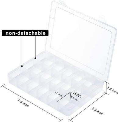 GELAI ENTERPRISE Plastic Utility Container  - 1000 ml(Pack of 2, Clear)