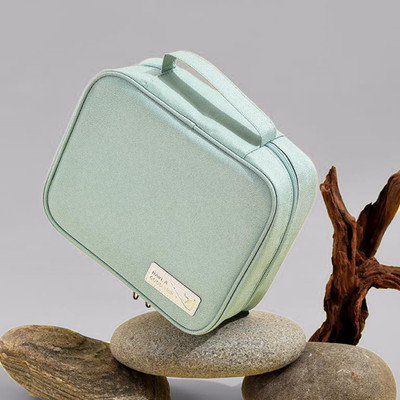The Better Home Makeup Bag (22.5 X 18 X 8 cm) Makeup Vanity Box(Blue)