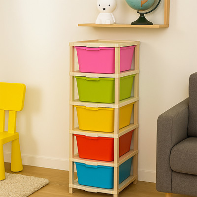 MAXTID 5 Compartments Plastic PP(Multicolor)