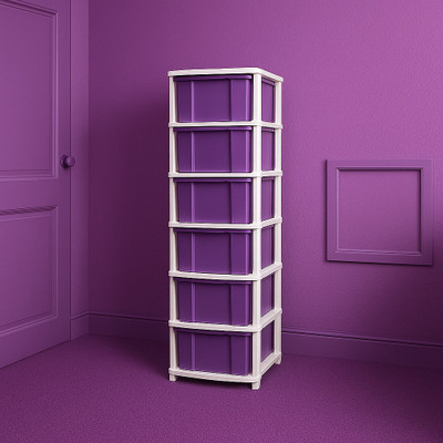 MAXTID 6 Compartments Plastic PP(Purple)
