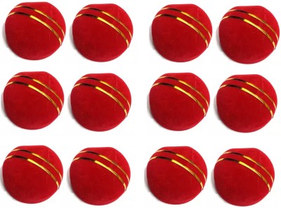 Ruby 12 Pcs 2x2 inch Velvet Round Ring Box Jewellery Vanity Box(Red)