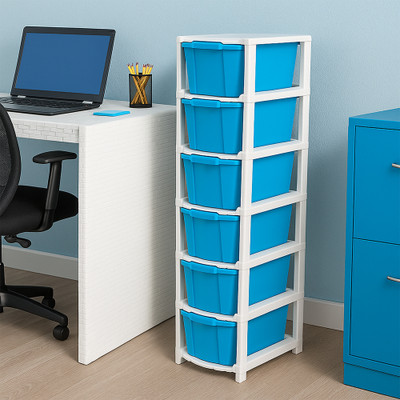 MAXTID 6 Compartments Plastic PP(Blue)