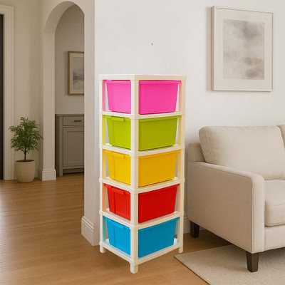 MAXTID 5 Compartments Plastic PP(Multicolor)
