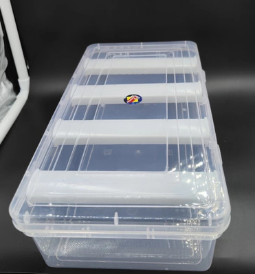 Qrown 4 Rod Bangle Box storage box Vanity Box(transparent)