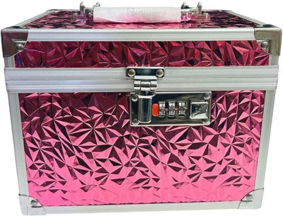 PetalPots Jewelry Box Lid Versatile Design for Rings, Earrings, Necklaces & Bracelets jewellery, Makeup Vanity Box(Pink)