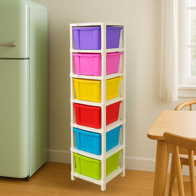MAXTID 6 Compartments Plastic PP(Multicolor)