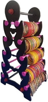 Abirami kitchen Bangle Stand | Jewellery Display Rack | Vanity Organizer Bangle stand Vanity Box(Pink)