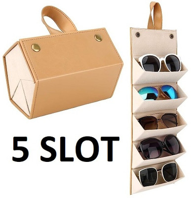 Prim Enterprise Goggles Organizer Box with 5 Slots, Foldable Sunglasses Case casual Vanity Box(Multicolor)