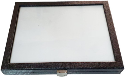 Abdullah Jewellery 7x9 inch Display Vanity Box(Black, White)