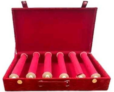 DRSP 6 Roll Bangle Box Valvet Red Bangle Box Vanity Box(Red)