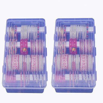 UFEnterprises CLEARVIEW BANGLE BOX STORAGE BOX, BANGLE BOX, VANITY BOX, Sample box, jewellry box Vanity Box(Transparent, White, CLEAR)