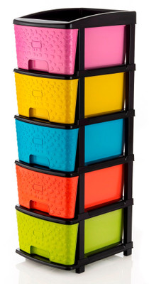Pinkwhale NEW 5 Layer STONE MULTI MODULAR DRAWER SYSTEM MULTI PURPOSE STORAGE BOX BASKET Cosmetic Vanity Box(Multicolor)