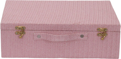 Tay beauty cent 4 rods bangle box Elegant 4-Rod Bangle Box: Exquisite Storage Solution for Your Precious Bangles ; Vanity Box(baby pink)