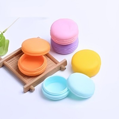 M.C. PIPWALA 10gMacaron Empty Lip Balm Containers(Pink,Green,Purple,Yellow,Orange)240pc Cosmetic Container Vanity Box(Multicolor)