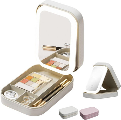 Silencio Venity Box Smart Mirror, Multi Compartment Vanity Box(Multicolor)