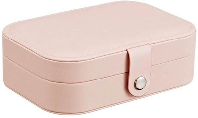 Cranberry jewellery box portable storange women display travel case jewellery box Vanity Box(Pink)