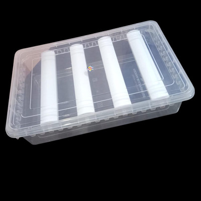 INAB 4 rod Bangle Box Jewellery, Bangles, Wrist Watch, Hair Bands Chudi Organizer For Storage Vanity Box(Clear)