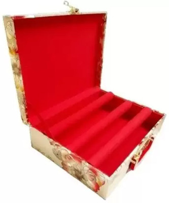 CGC Premium Quality Bangle Box With 3 Rods And Number Lock system To Carry Bangles. Storage Box, bangle box, jewellery box Vanity Box(Multicolor)