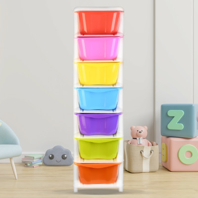 Prizam 7 Compartments Plastic Desk organizer(Multicolor)