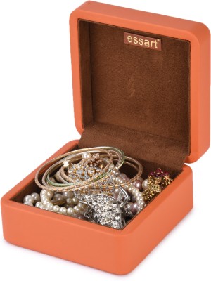 Essart PU Leather jewelry Organizers Storage Box For Earring , Rings ,JW-1620-Orange Jewellery, Multi Purpose Pouch, Vanity Box Vanity Box(Blue)