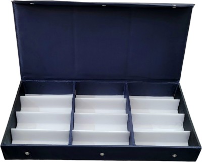 Nooks Sunglass goggles and eyewear Storage organizer Box case cover in Blue color Multipurpose Vanity Box(Multicolor)