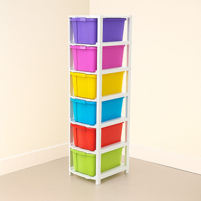 BAZANFI 6 Compartments Plastic All(Multicolor)