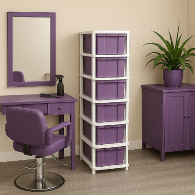 MAXTID 6 Compartments Plastic PP(Purple)