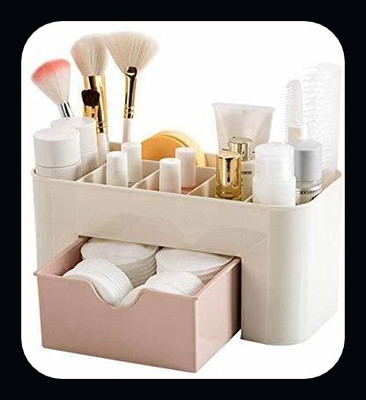 HANSHIKA ENTERPRISES New 7 Compartment Makeup/Cosmetic Organizer Desktop Makeup Storage Box S makeup Vanity Box(Multicolor)