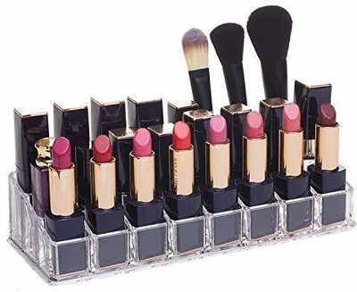 HANSHIKA ENTERPRISES Acrylic Makeup Organiser Transparent 44 Makeup Vanity Box(Transparent)