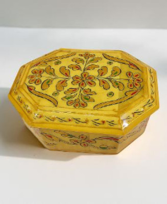 mukesh global trading Rajasthani Hand-Painted Wooden Jewelry & Gift Storage Box Jewelry Storage Vanity Box(Multicolor)