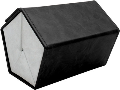 Jaide Sunglasses Organizer 5 Slots Compact Travel Glasses Case Multiple Eyeglasses Storage Box Hanging Eyewear Holder Vanity Box(Black)