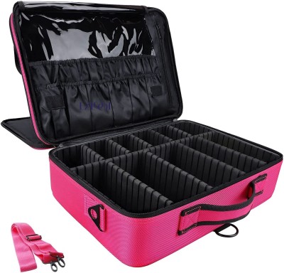 EZLOOT Multi Purpose Cosmetic Makeup Storage Toiletry Organizer For Men And Women Bag(Pink)