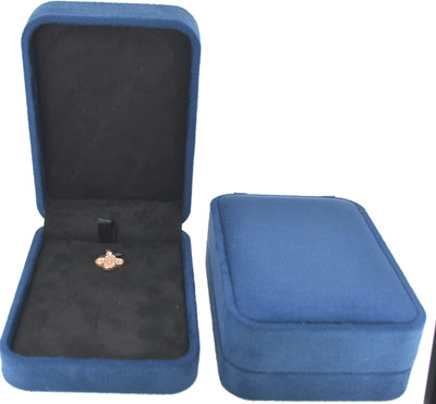 Moon Machinery Mart Extraaa Soft Blue Suede Jewellery box for Pendant &/or Tops (3.5 x 3.0) Jewlery box With LED Light Vanity Box(Blue)