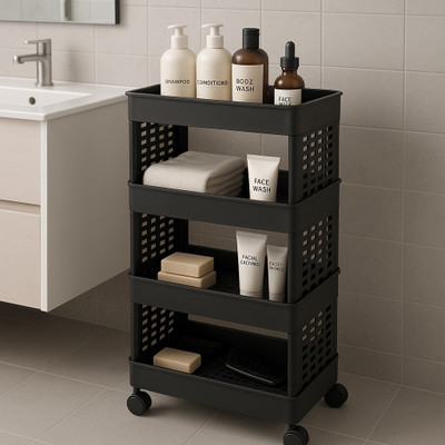MAXTID 4 Compartments Plastic PP(Black)
