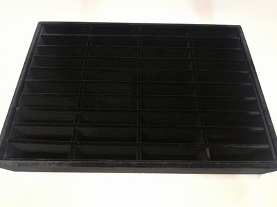 Triock 40 Slot Bangle Tray Showcase Display for Kada ,Bangles Display Vanity Box(Black)
