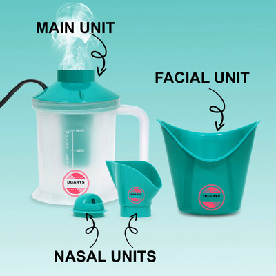 DGARYS 3-in-1 Vaporizer Steamer for Cold and Cough, Face Steam, and Inhalation Vaporizer(Green)