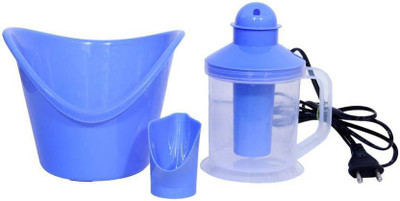 VELORA 3 In 1 Steamer, Steam inhaler for cold and cough Vaporizer(blue, white)