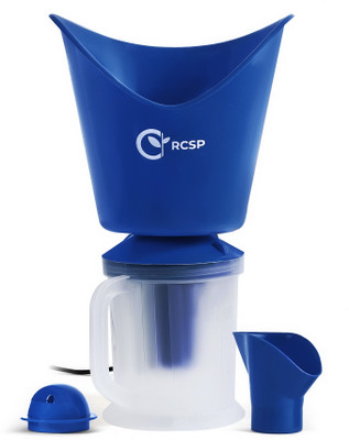 RCSP mask steam for cold and cough console with switch system on/off Vaporizer(White & Blue)
