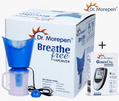 Dr. Morepen Breathe Steamer For Cold with FREE BG03 Glucometer Vaporizer(Blue)