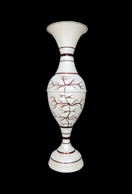 Dagga Tree Design Iron Flower Vase/Pot For Living Room, Hall, Office Decoration Iron Vase(24 inch, Maroon, White)