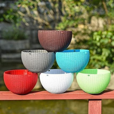 VirajSanchi Plant Container Set(Pack of 6, Plastic)