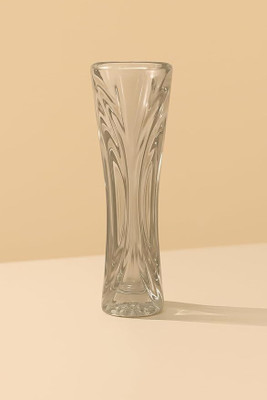 OSTUMBLI Decorative Vase(Pack of 1) Glass Vase(6.6 inch, Clear)