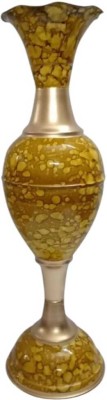 FSK Product 01 Iron Vase(24 inch, Yellow, Gold)