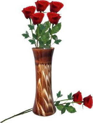 Onlinch Flower Pot Hand Painted Ceramic Vase Ceramic Vase(48.26 cm, Brown)