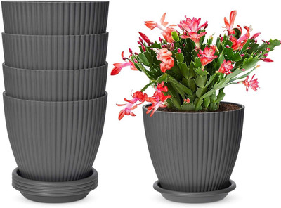 Kepzell Plant Container Set(Pack of 4, Plastic)