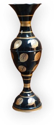 FSK Product Iron Vase(24 inch, Black, Gold)